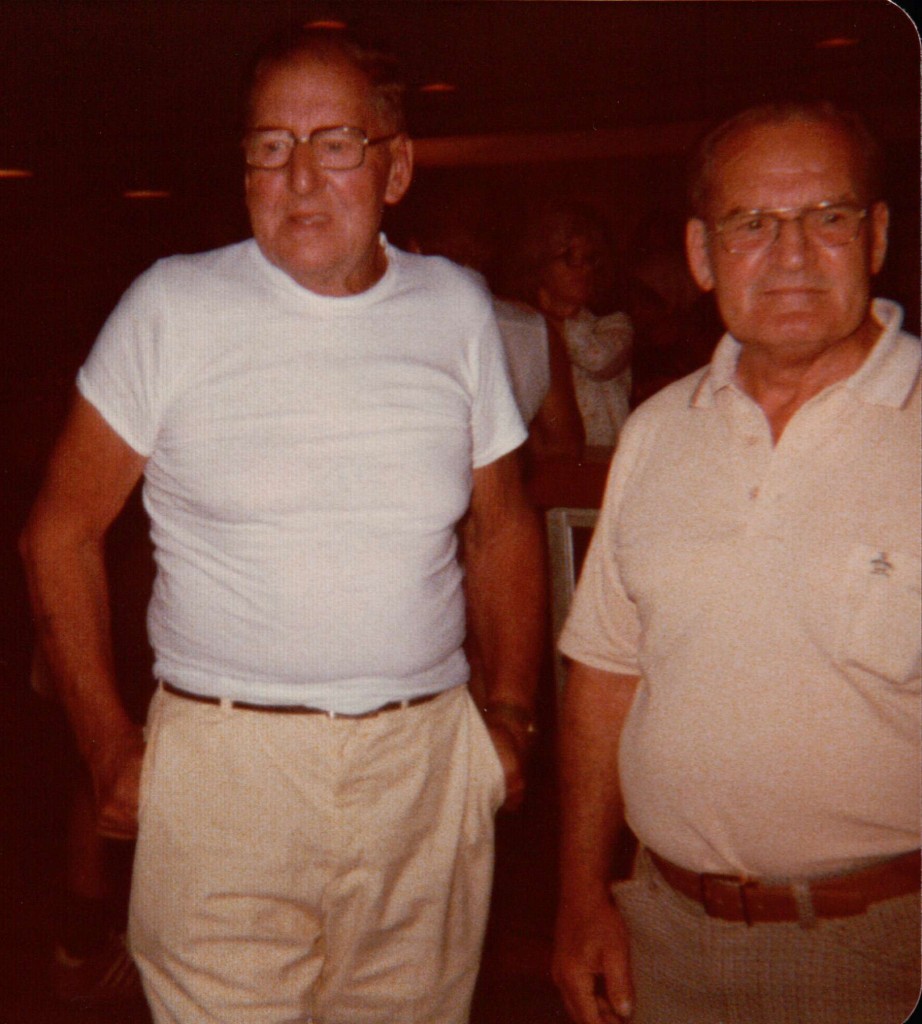 Dad, with Iris' husband Cecil during a tour of the St. Julian Winery in Paw Paw, MI in 1978.